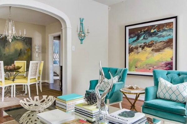 Turquoise-Living-Room