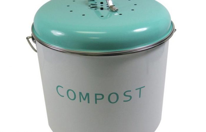 Blue-compost-bin