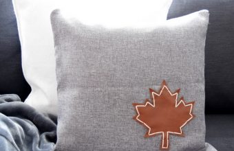 DIY-Leather-Embellished-Pillow-Maple-Leaf-Canadiana-northstory.ca-1