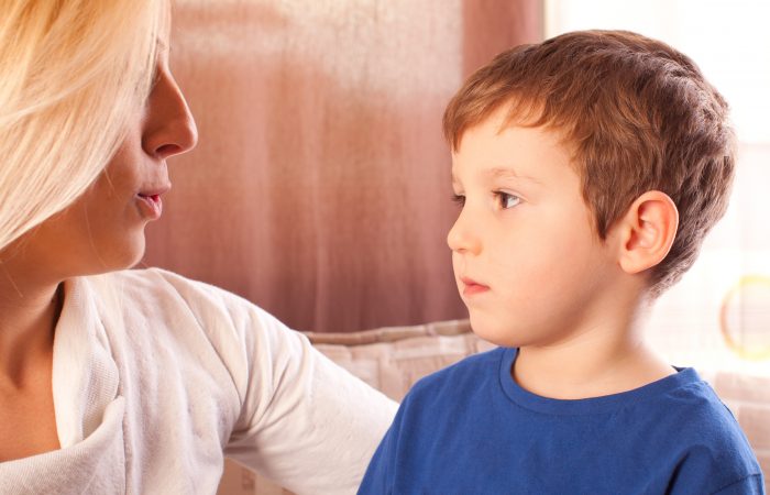 Talking with a child