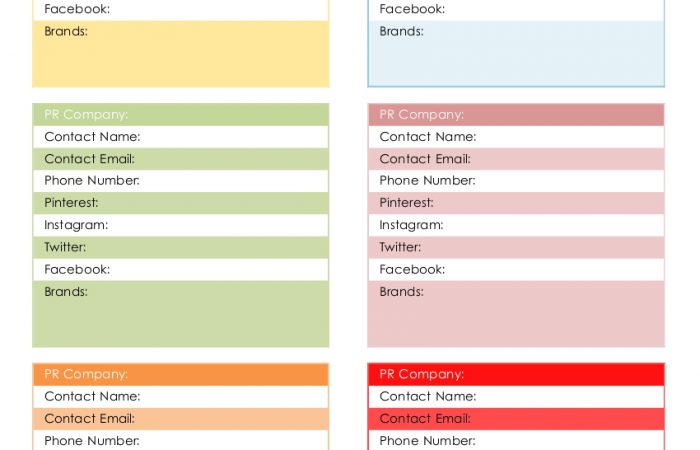 PR-Company-Contact-Template
