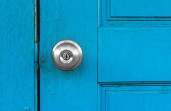 bigstock-Blue-old-door-with-silver-door-52360792
