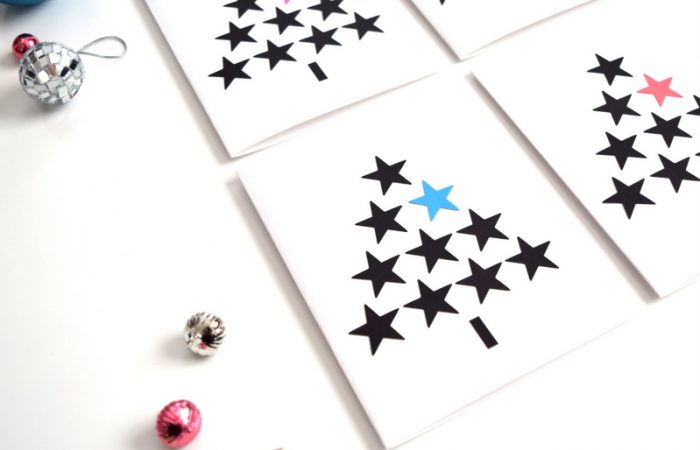 DIY-Christmas-cards-using-a-star-punch-northstory