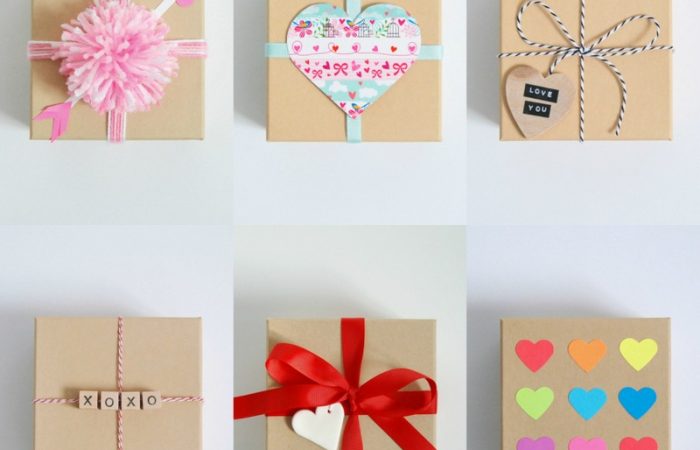 Valentines-Day-gift-wrap-ideas-for-a-simple-Kraft-Paper-Box-northstory.ca_