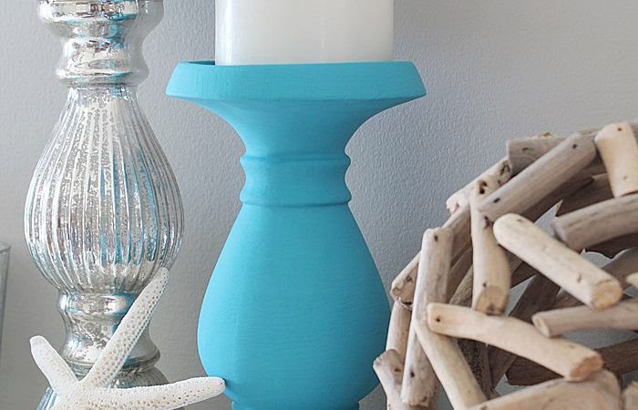painted-chalky-finish-candle-holders