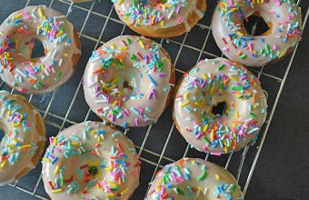 Baked Birthday Cake Donuts Recipe - SavvyMom