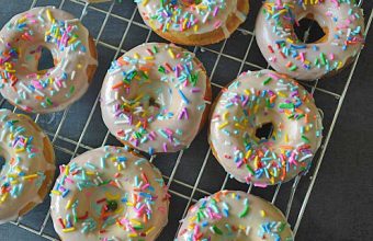 Baked Birthday Cake Donuts Recipe - SavvyMom