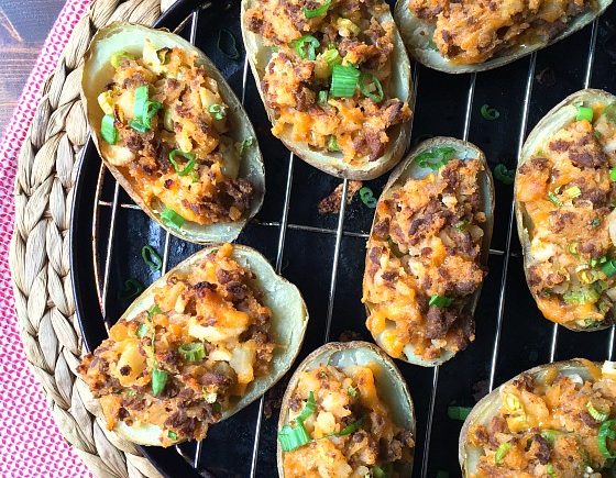 Taco-Stuffed Twice Baked Potatoes