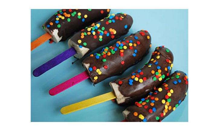 Banana Chocolate Popsicle