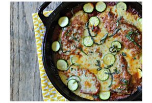 Skillet Chicken Parmesan with Zucchini