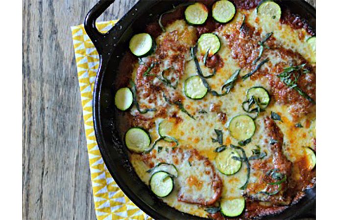Skillet Chicken Parmesan with Zucchini