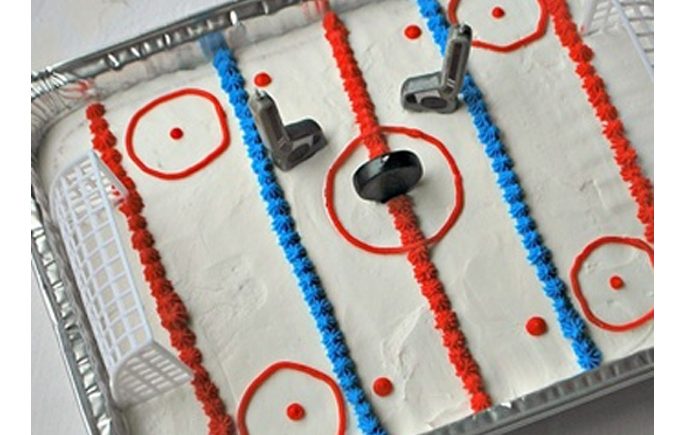 Ice Rink Birthday Cake