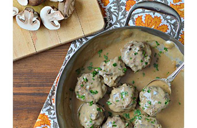 Swedish Meatballs with Mushrooms