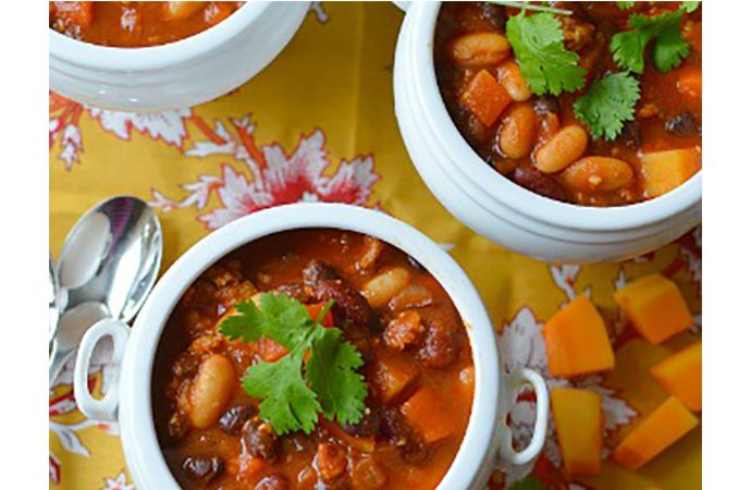 Three Bean and Turkey Sausage Chili