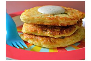 Cauliflower Fritters with Dill Dipping Sauce