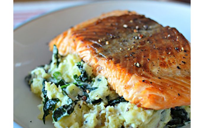 Maple-Whiskey Glazed Salmon