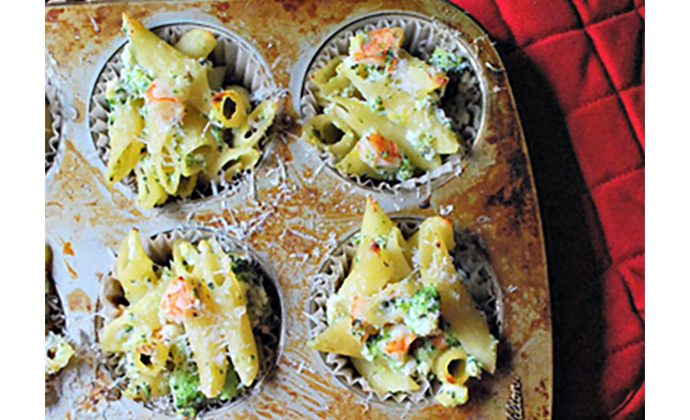 Mini Pasta, Shrimp and Broccoli Casseroles - SavvyMom