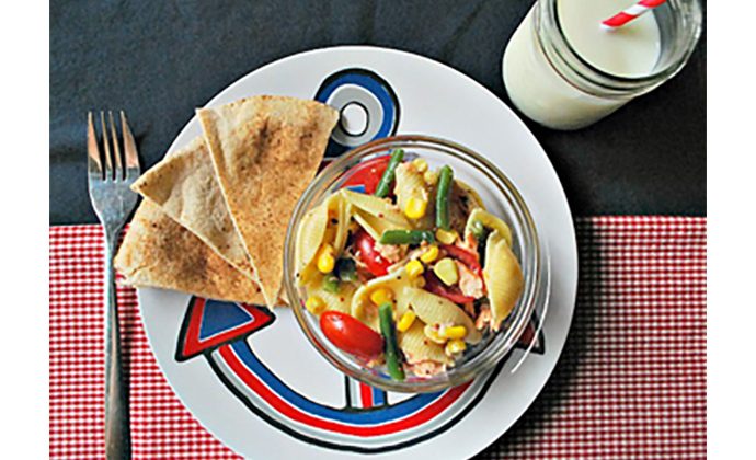 Seashells and Salmon Salad