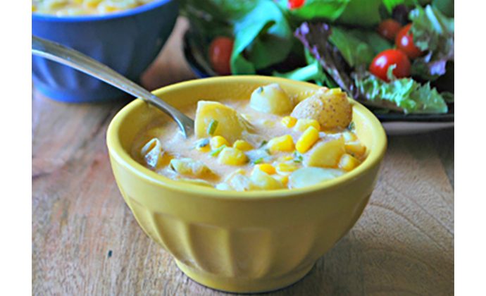 Gluten-Free Cheesy Corn Chowder
