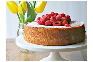 French Yogurt Cake With Berries