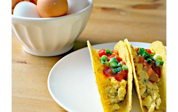 Cheese and Chili Egg Tacos