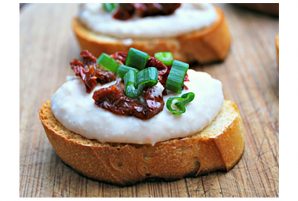 Crostini with White Bean Rosemary Spread
