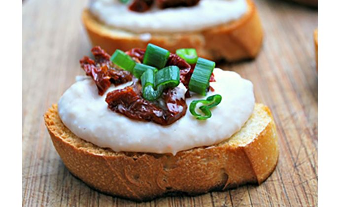 Crostini with White Bean Rosemary Spread