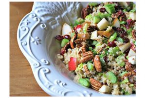 Quinoa Salad with Pears and Dried Cranberries