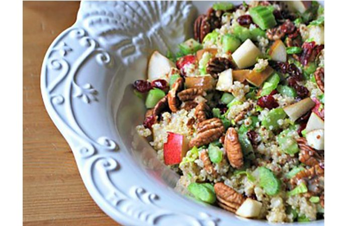 Quinoa Salad with Pears and Dried Cranberries