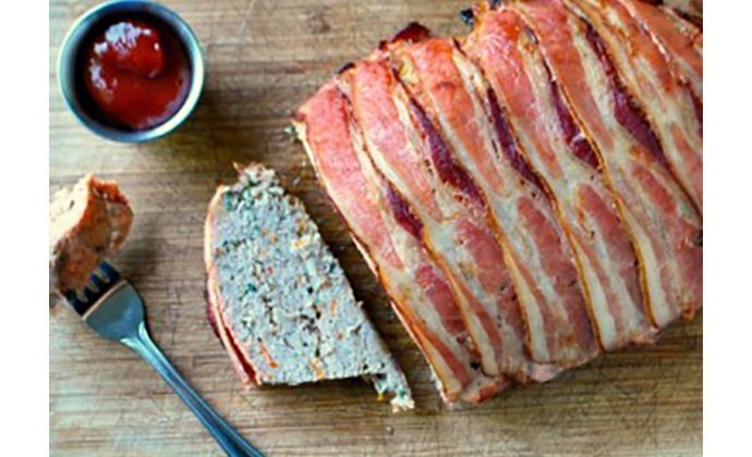 Bacon-Wrapped Turkey Meatloaf