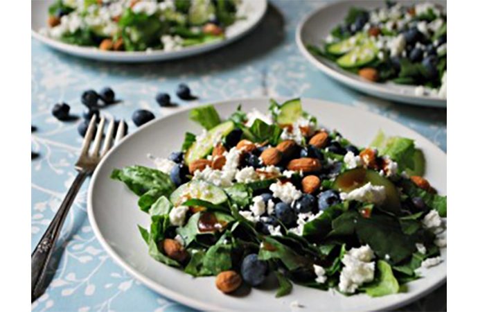 Blueberry, Almond and Feta Salad