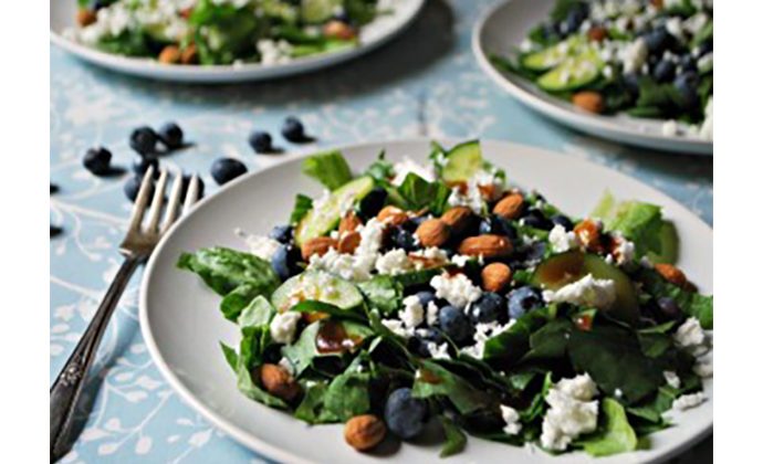 Blueberry, Almond and Feta Salad