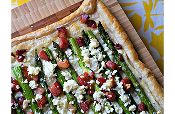 Asparagus Tart with Pancetta and Feta