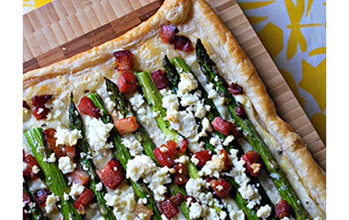Asparagus Tart with Pancetta and Feta
