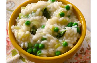Spring Risotto with Leeks, Peas and Asparagus