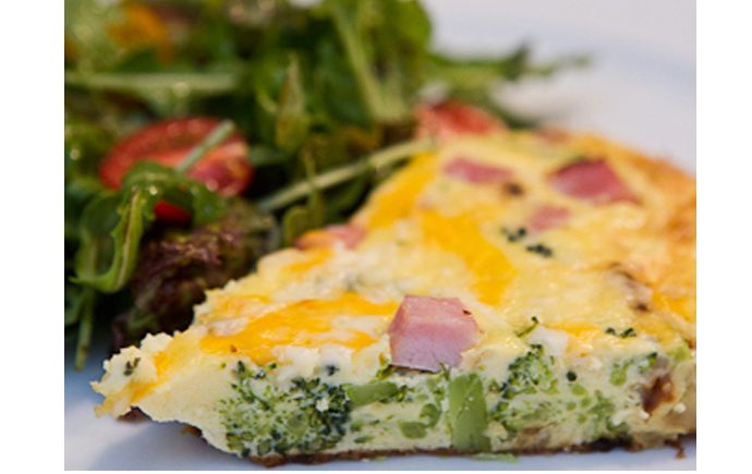 Frittata with Ham, Broccoli & Potato