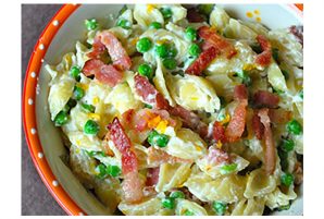 Mini Shells with Peas, Ricotta and Meyer Lemon