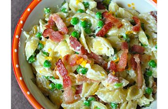 Mini Shells with Peas, Ricotta and Meyer Lemon