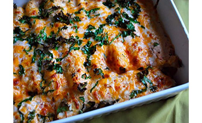Turkey and Kale Enchiladas