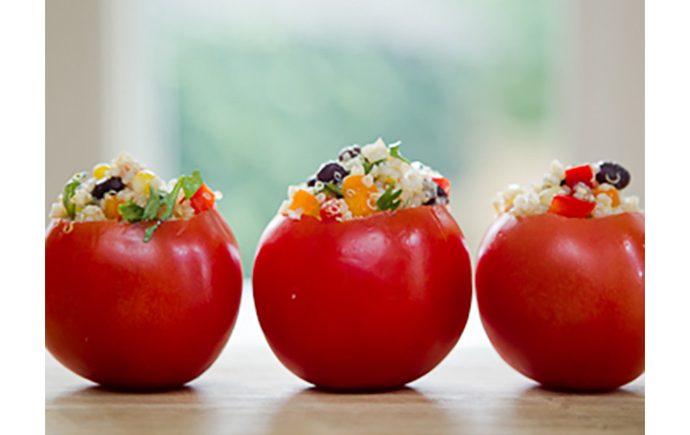 Quinoa Stuffed Field Tomatoes