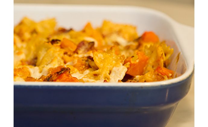 Squash & Pancetta Baked Pasta