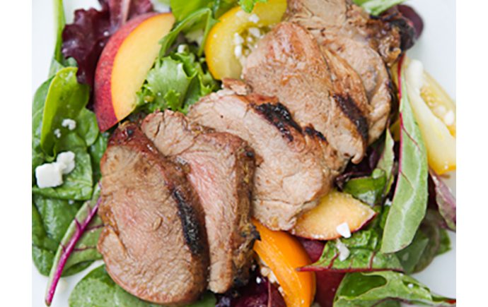 Pork Tenderloin in Peach Marinade