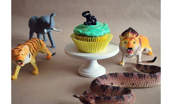 Jungle Funfetti Cupcakes