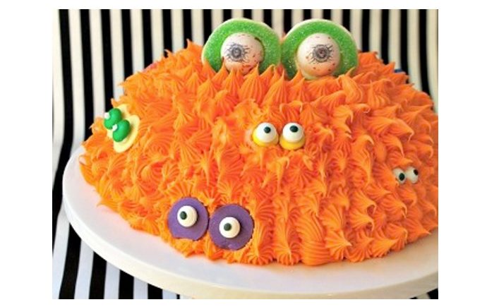 Multi-Eyed Monster Head Birthday Cake