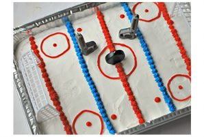Ice Rink Birthday Cake