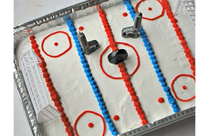 Ice Rink Birthday Cake