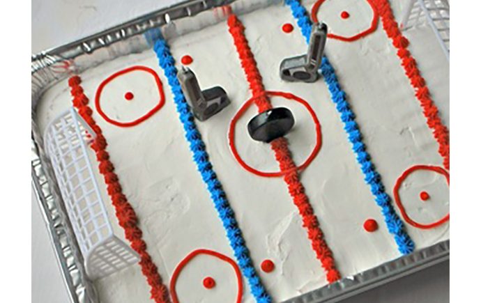 Ice Rink Birthday Cake