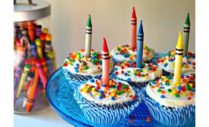 Paint Splatter Cupcakes