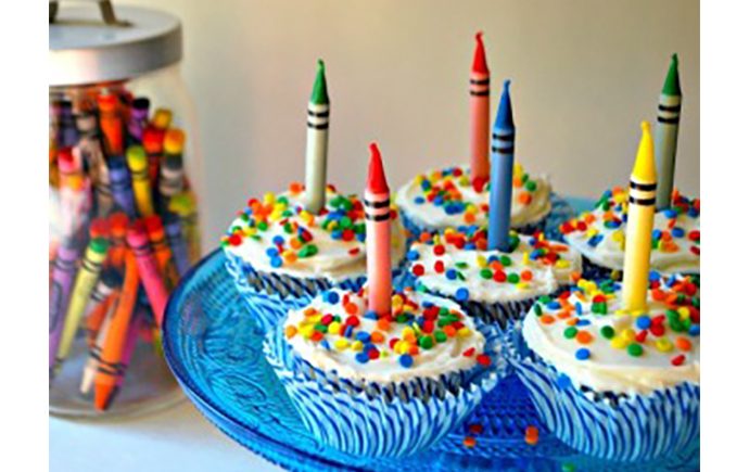 Paint Splatter Cupcakes