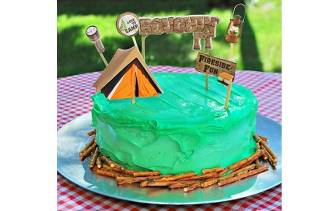 Campground Birthday Cake